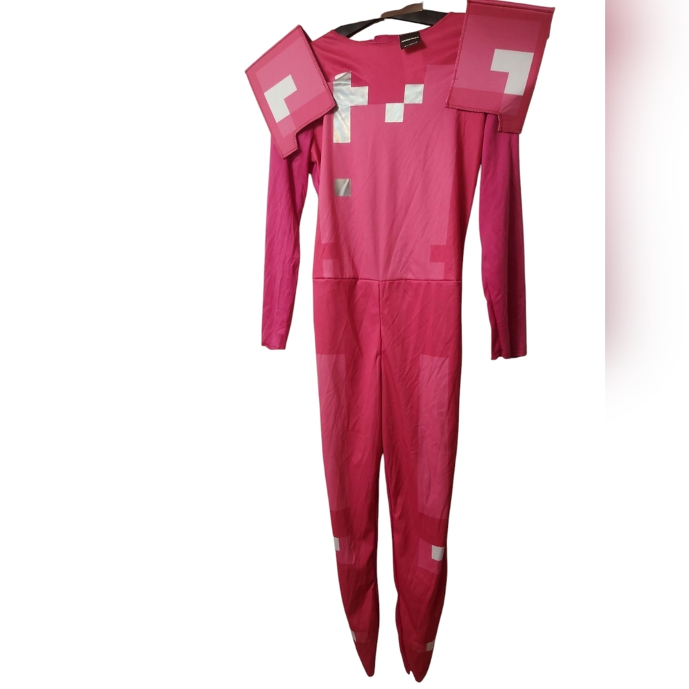 Disguise Pink Mindcraft Armor Girl's Size 10/12 Costume NWT - Picture 2 of 8
